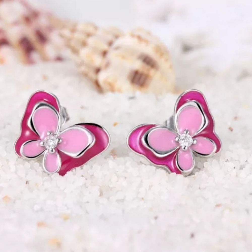 Sterling Silver Butterfly Earrings